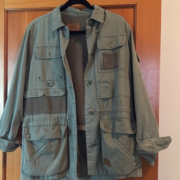 Ralph Lauren Vintage Women’s Green Safari Military Utility Jacket Size S - Picture 2 of 8